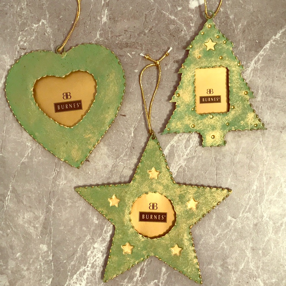 Set of 3 Photo Ornaments